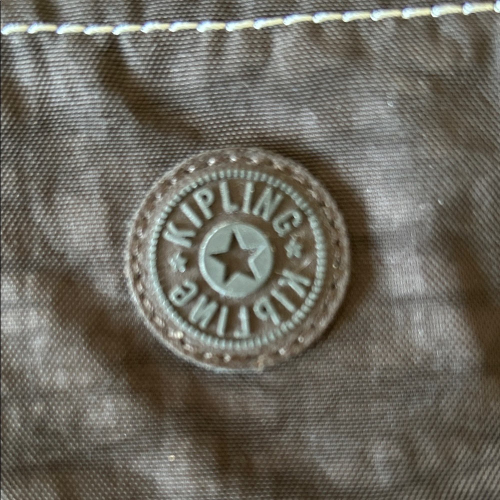 Kipling Brown Pouch with Monkey Keychain - Picture 2 of 9